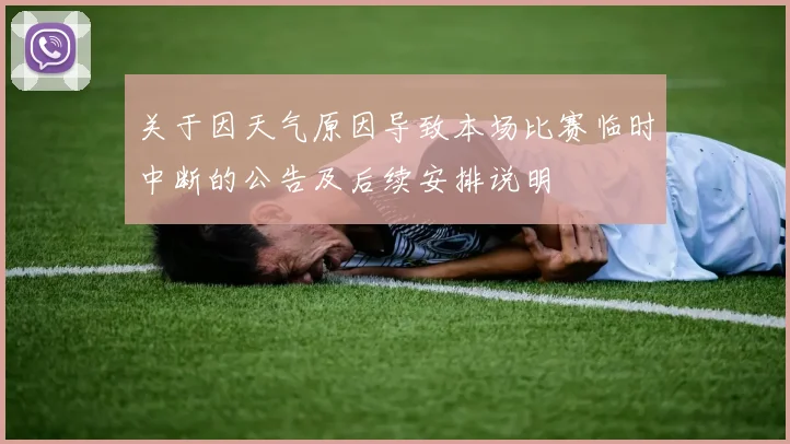 关于因天气原因导致本场比赛临时中断的公告及后续安排说明